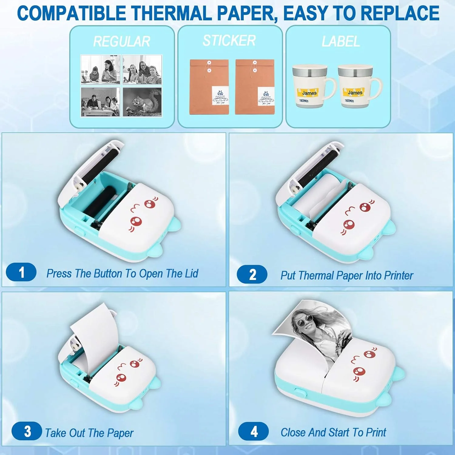 Portable Mini Thermal Printer - Image 5