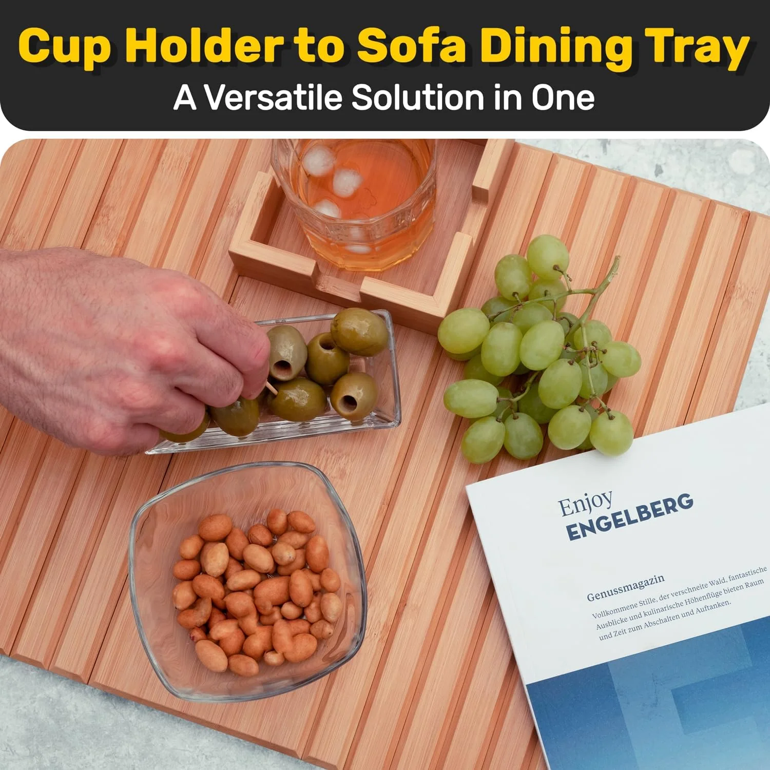 Portable Sofa Arm Tray Table for Couch - Image 3