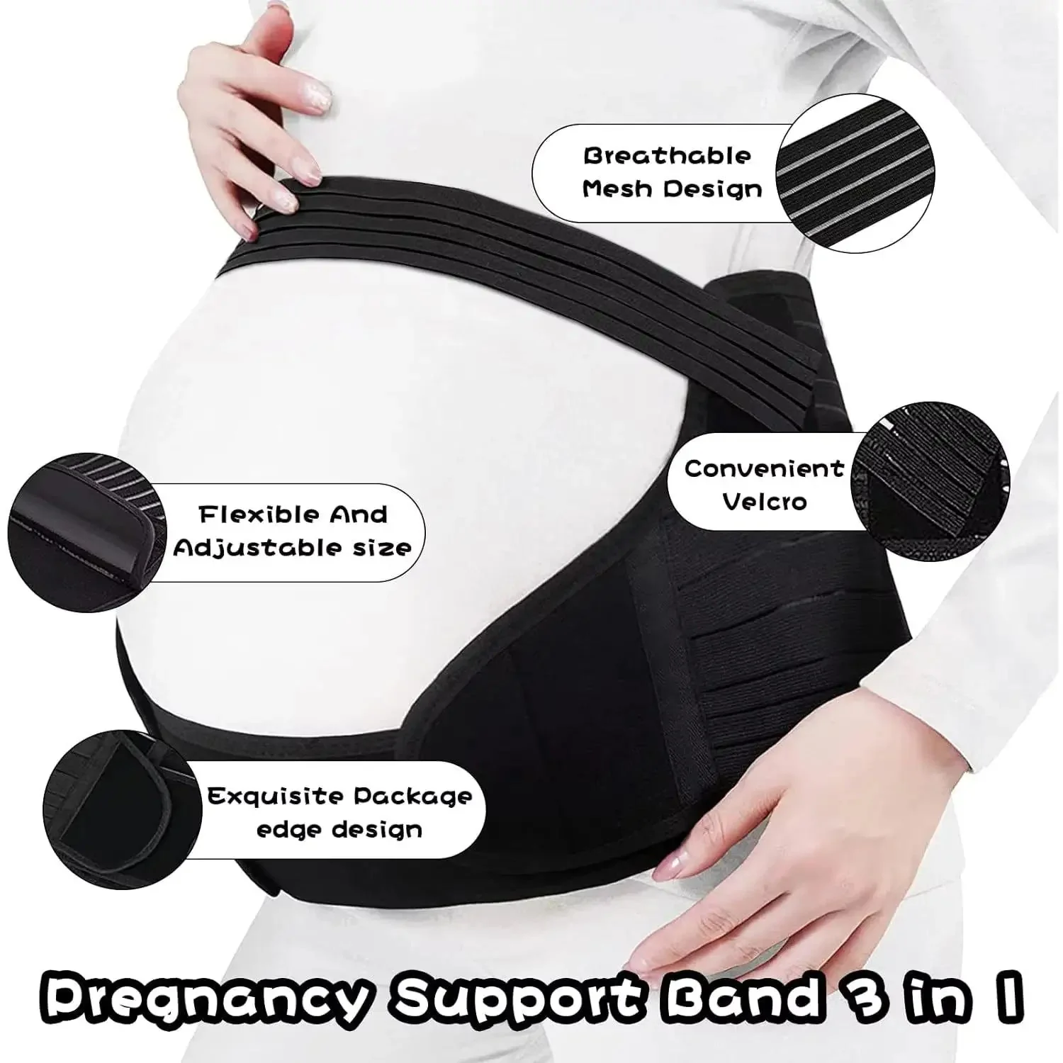 Pregnant Women Belts Maternity Belly Belt - Image 4