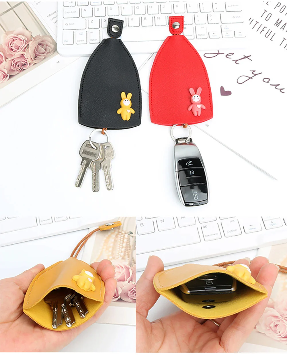 PU LEATHER KEY BAG - Image 2