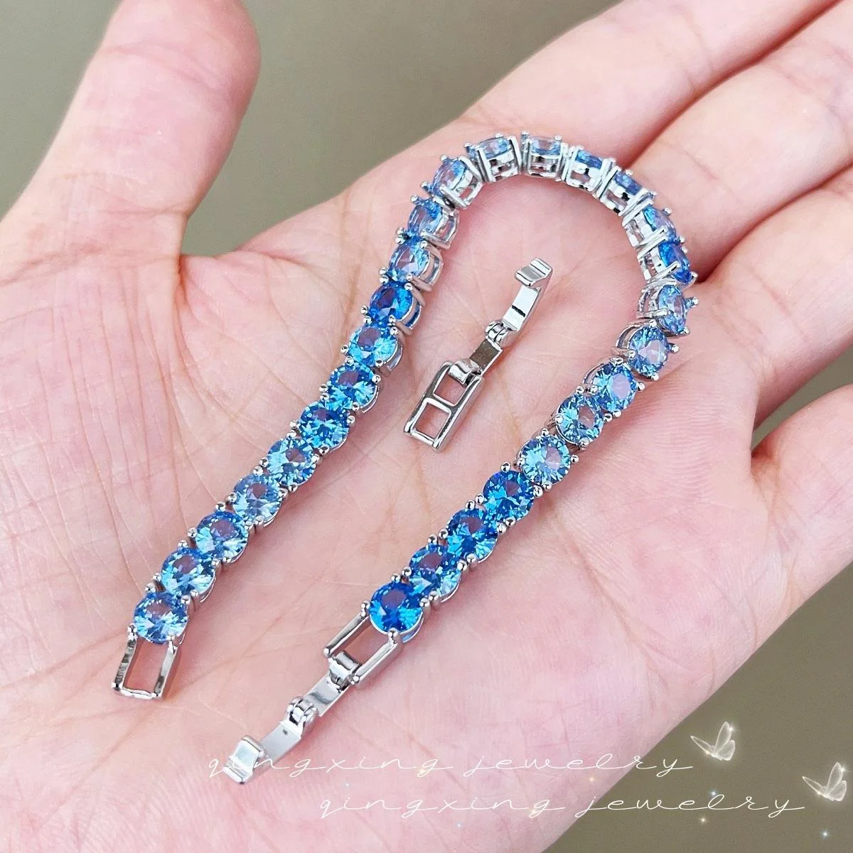 Royal Blue Crystal Bracelet