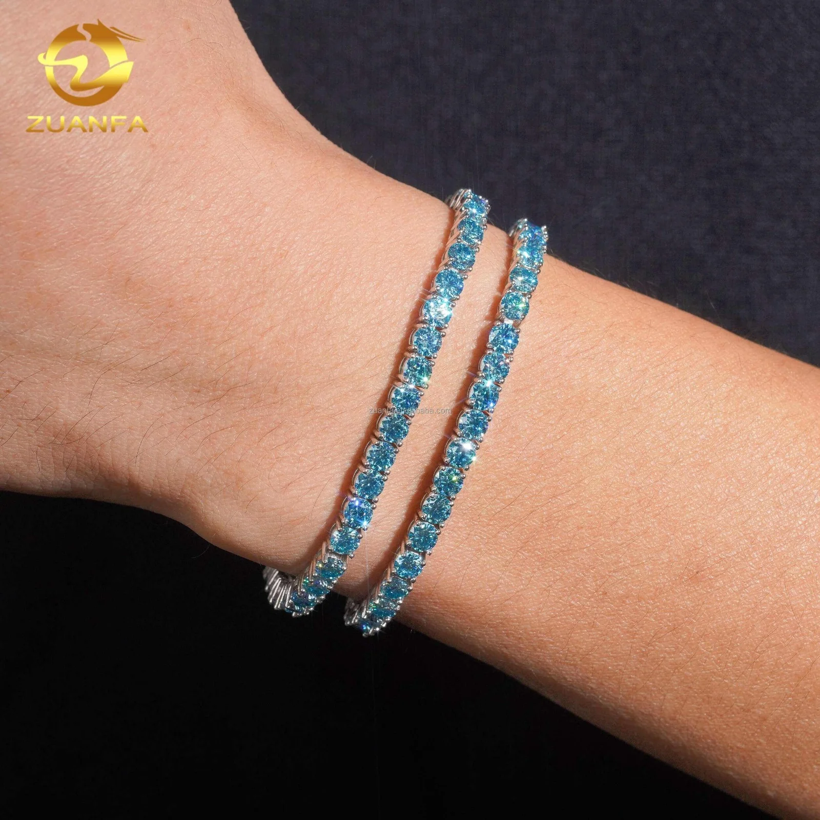 Royal Blue Crystal Bracelet - Image 3