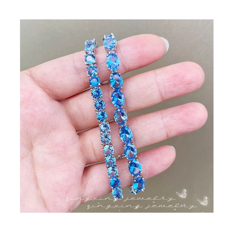 Royal Blue Crystal Bracelet - Image 4
