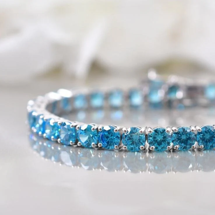Royal Blue Crystal Bracelet - Image 7