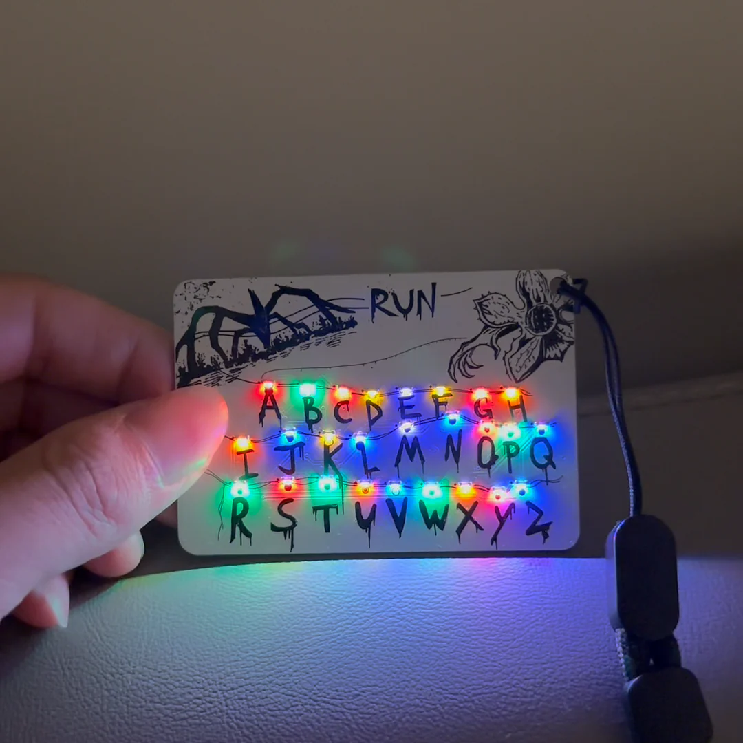 Stranger Things Run Card Keychain - Image 2