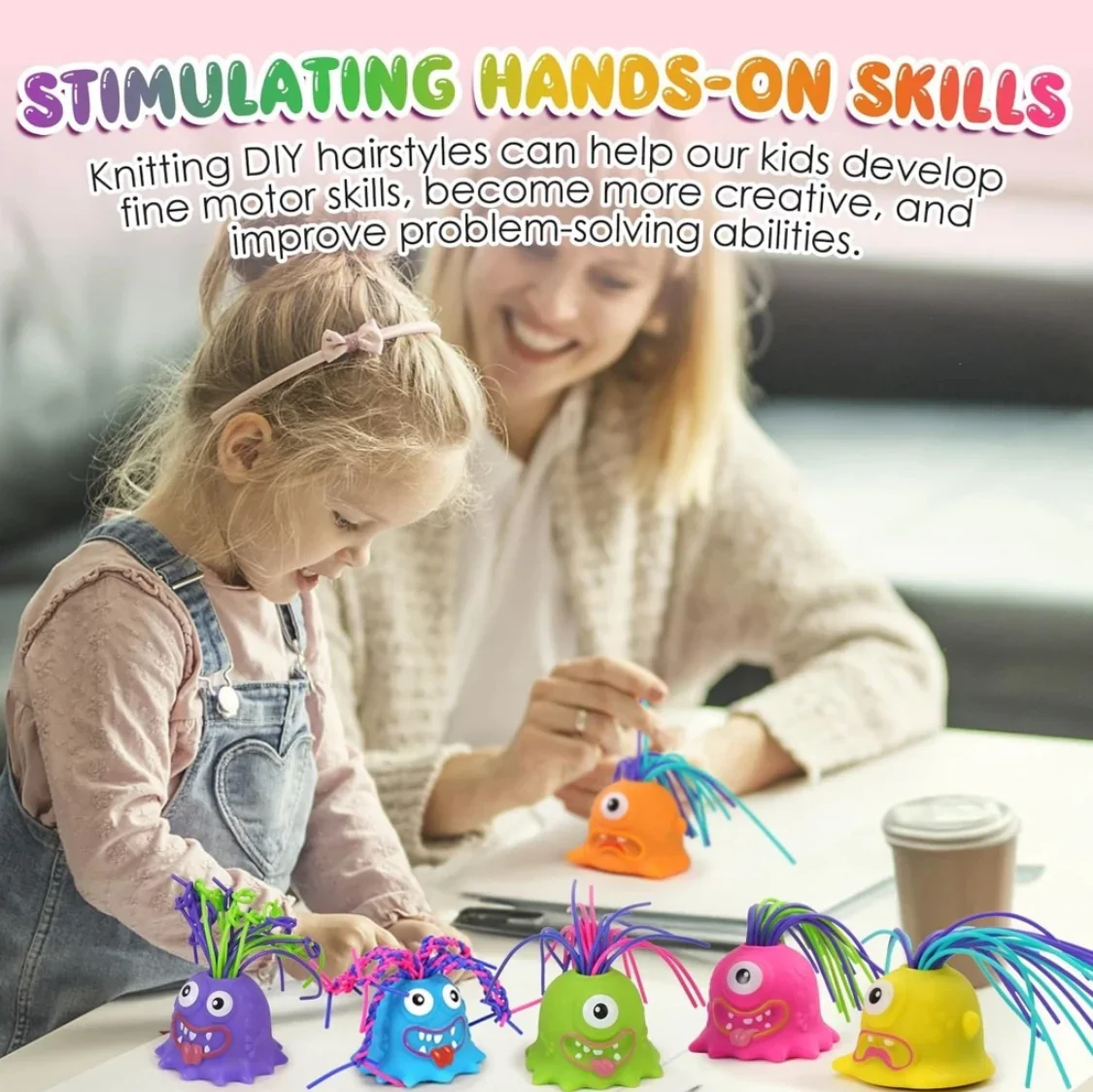 Screaming Hair-Pull Monster Fidget Toy - Image 4