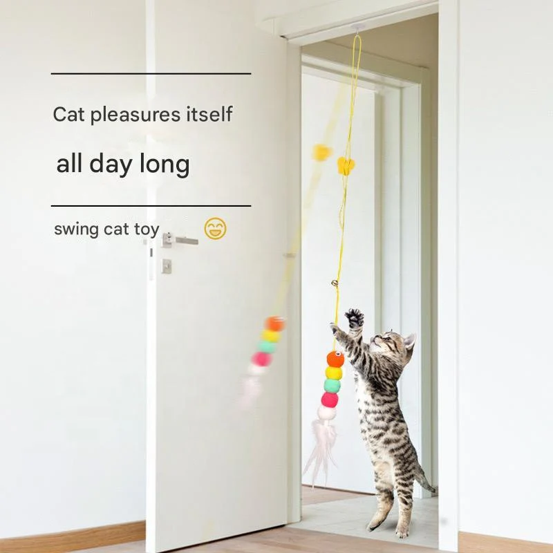 Self-Adhesive Cat Play Fishing Rod - Image 2