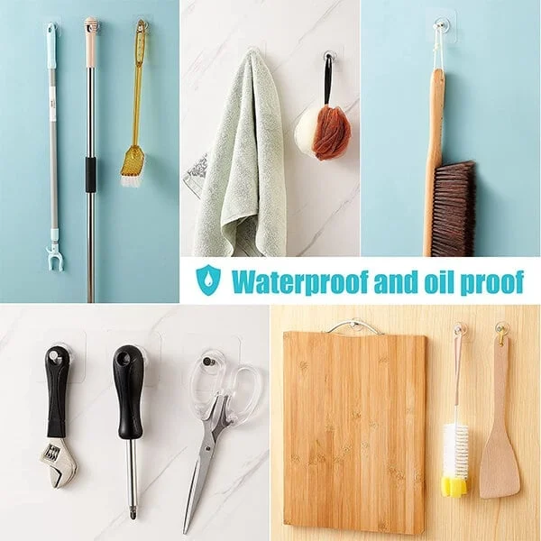 SELF ADHESIVE WALL HOOKS (10PCS/SET) - Image 2