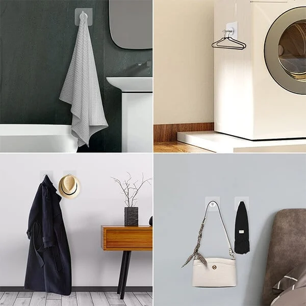 SELF ADHESIVE WALL HOOKS (10PCS/SET) - Image 3