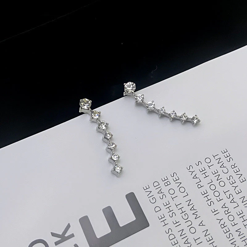 Seven Star Diamond Stud Earrings - Image 3