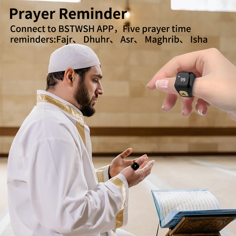 Smart Digital Tasbeeh Ring for Muslims - Image 3