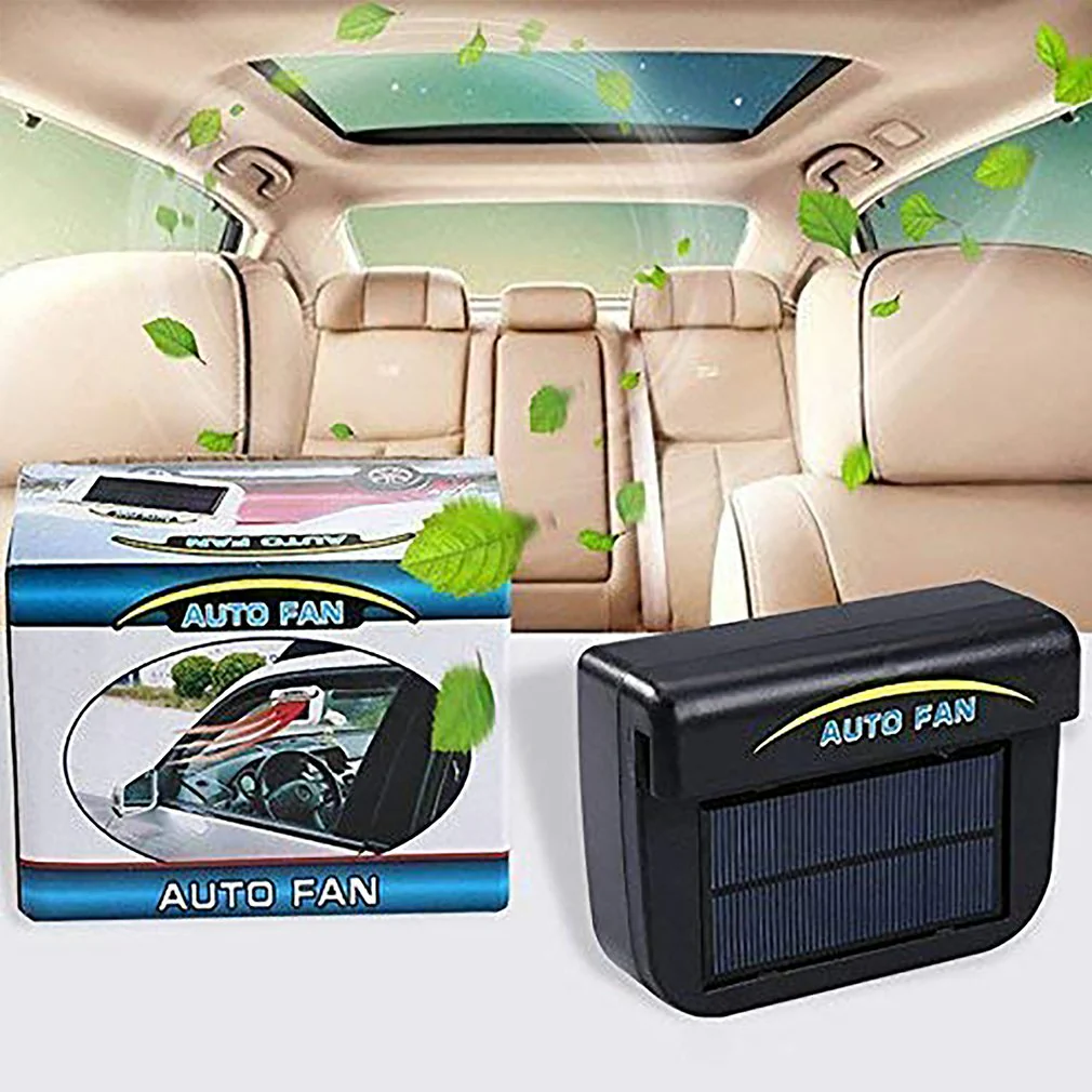Solar Powered Car Fan Auto Window Fan Colder - Image 4