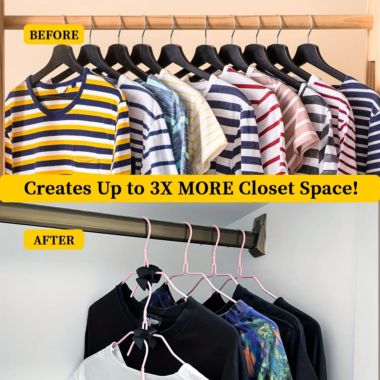 Space Saving Triangle Hanger Hooks (PACK OF 10) - Image 3