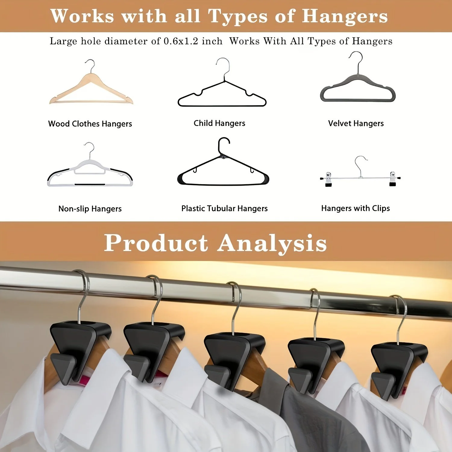 Space Saving Triangle Hanger Hooks (PACK OF 10) - Image 7