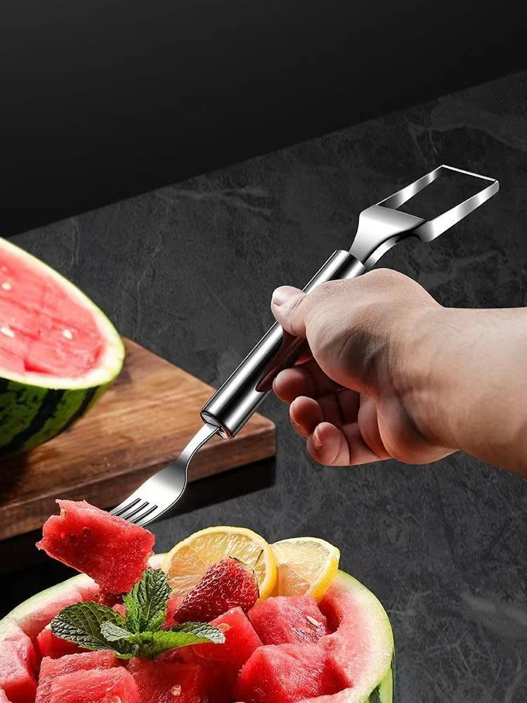 Stainless Steel 2 in 1 Watermelon Slicer - Image 2