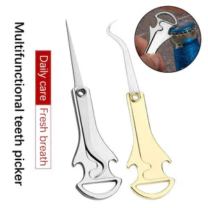 Stainless Steel Bottle Opener and Folding Toothpick - Image 4