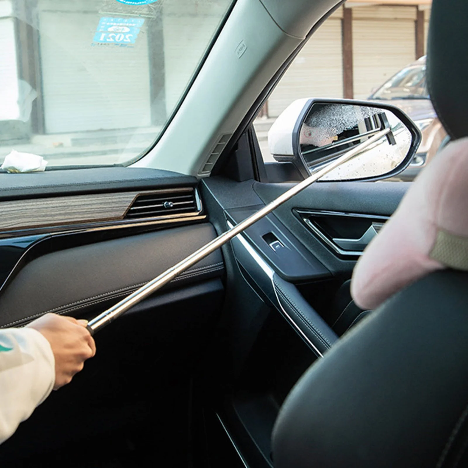 Stainless Steel Car Rearview Mirror Wiper - Image 2