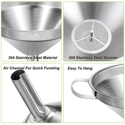Stainless Steel Funnel Filter - Image 3