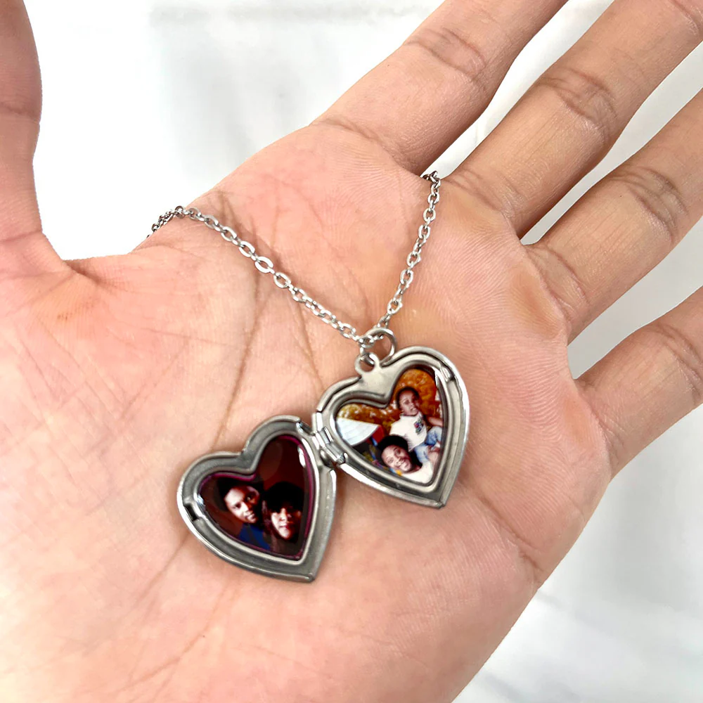Stainless Steel Heart Jeweley Necklace for Women - Image 3