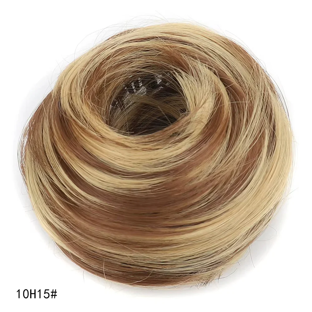 Synthetic Mini Claw Clip in Messy Hair Bun Donut - Image 7