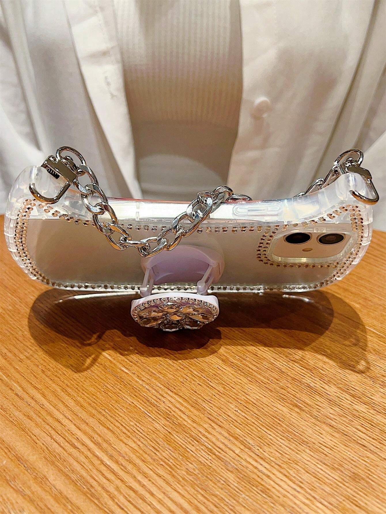 Transparent Diamond Bag IPhone Case Holder - Image 3