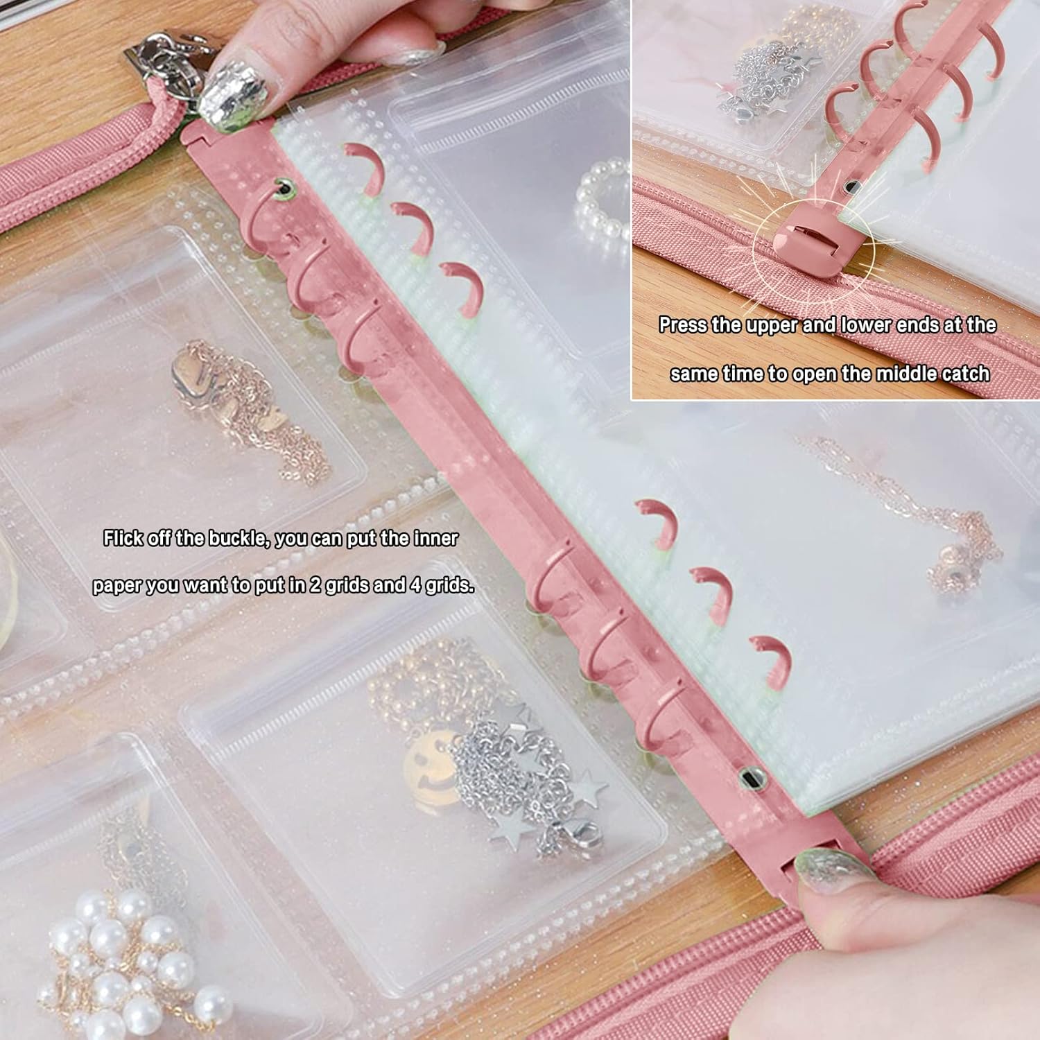 Transparent Jewelry Storage Book - Image 3