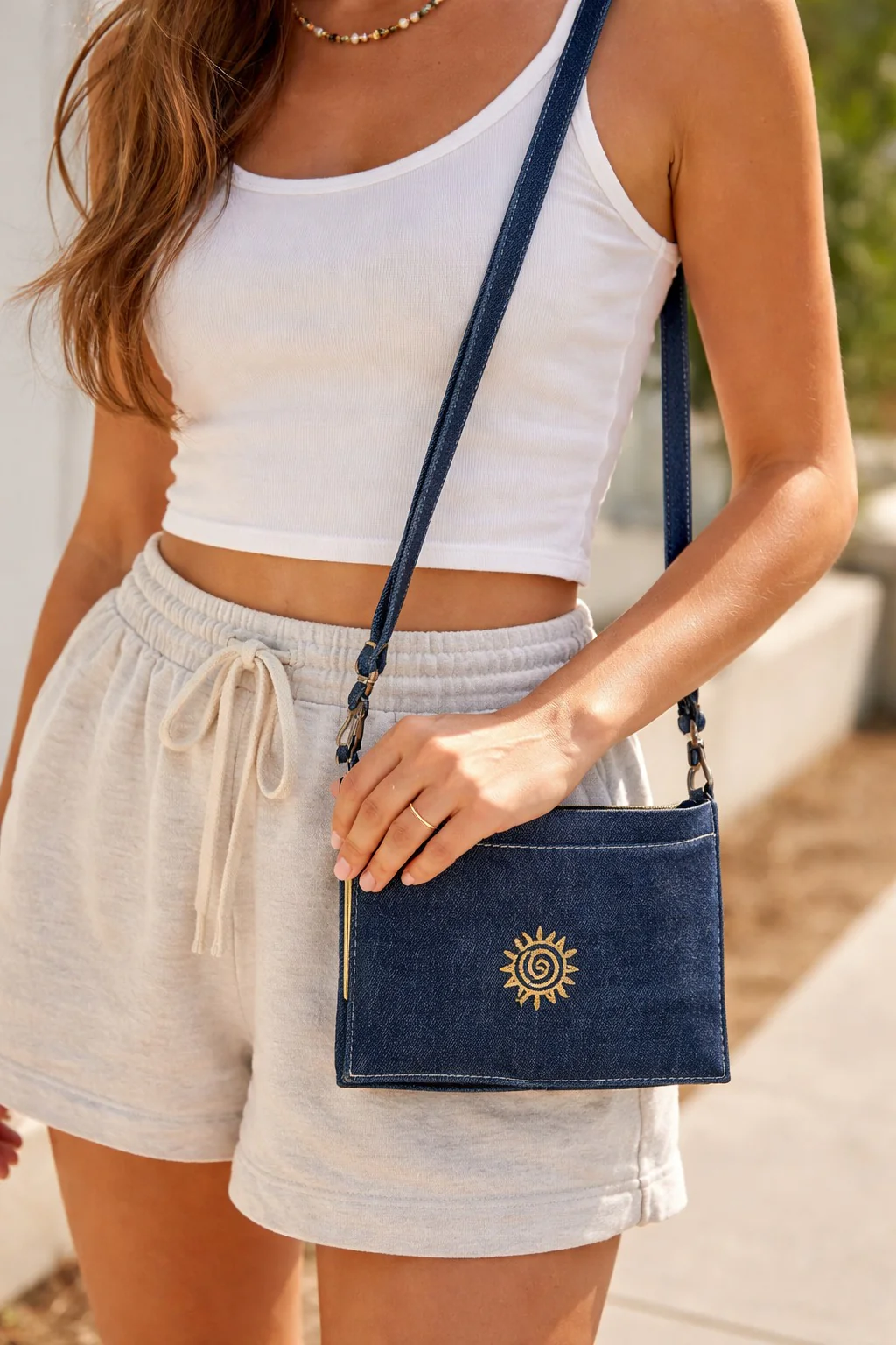 Travel Essential Denim Book bag