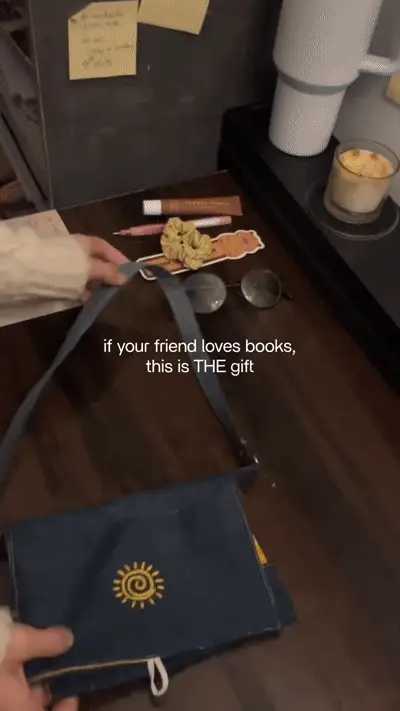 Travel Essential Denim Book bag - Image 2