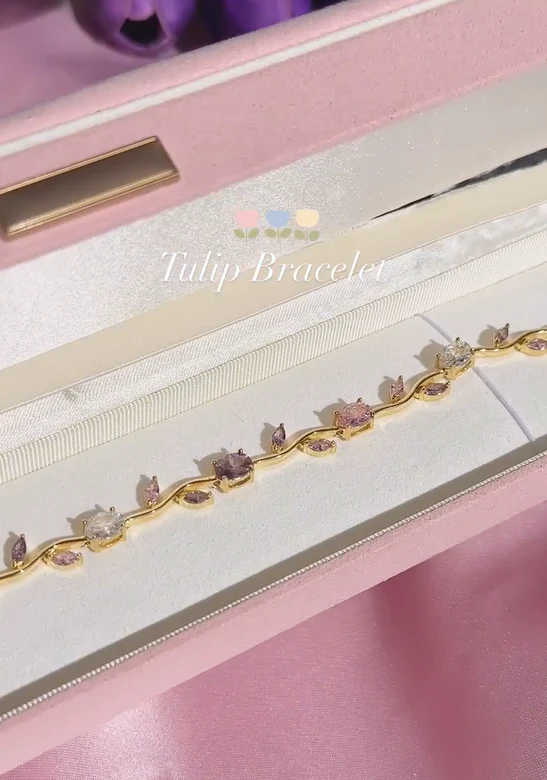 Tulip Flower Bracelet - Image 3