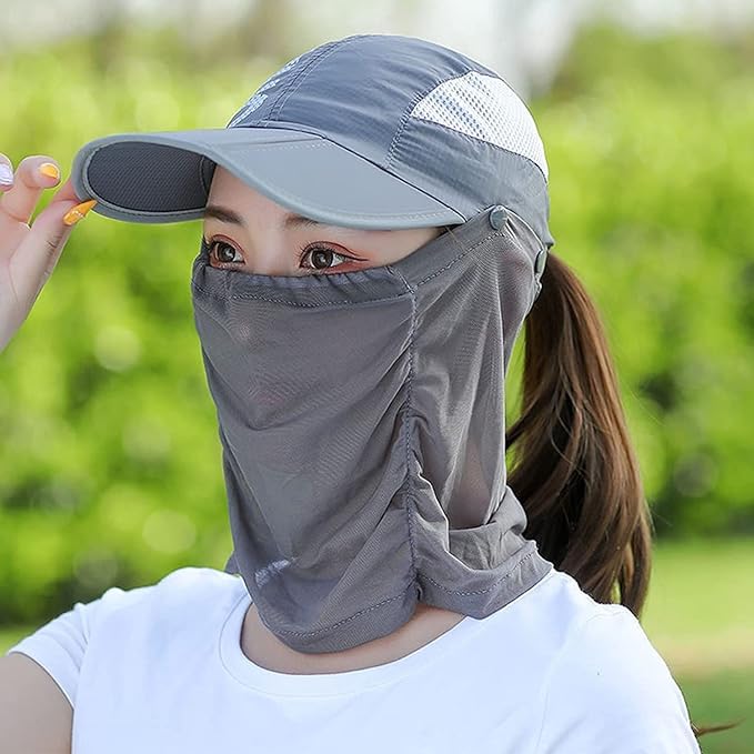 UNISEX SUN PROTECTION CAP MASK - Image 4