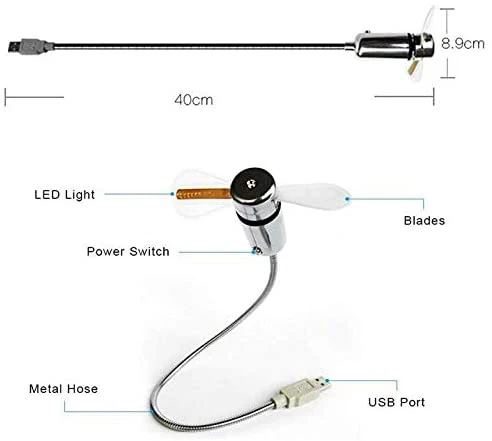 USB Clock Fan with Real Time Clock and Temperature - Image 10