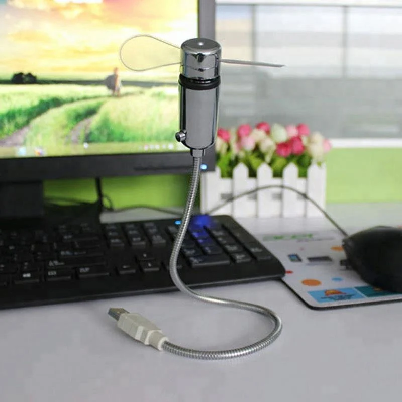 USB Clock Fan with Real Time Clock and Temperature - Image 4