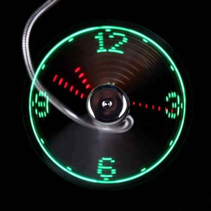 USB Clock Fan with Real Time Clock and Temperature - Image 5