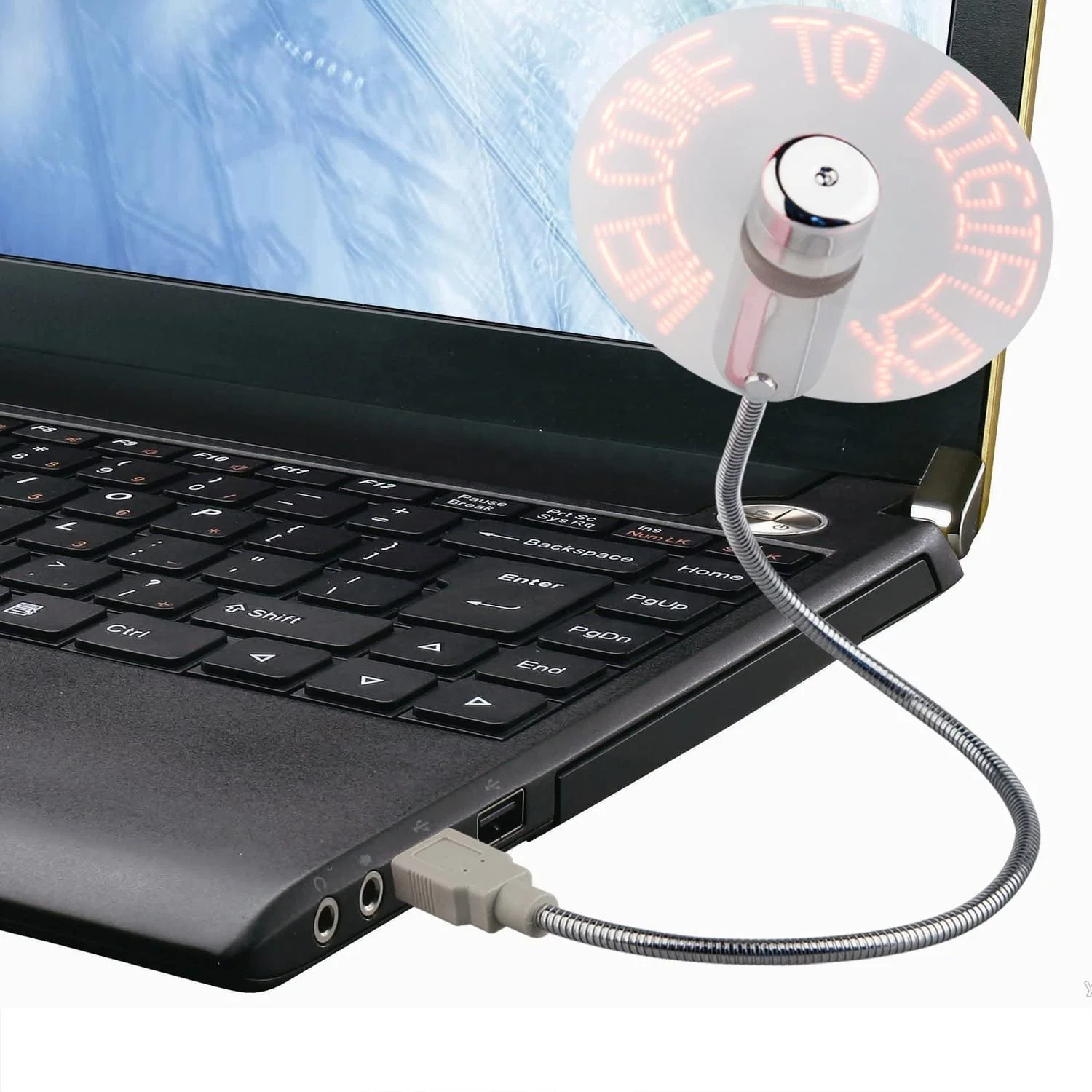USB Clock Fan with Real Time Clock and Temperature - Image 9