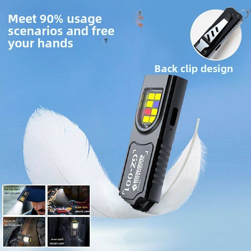USB Rechargeable Keychain LED Flashlight - Image 2
