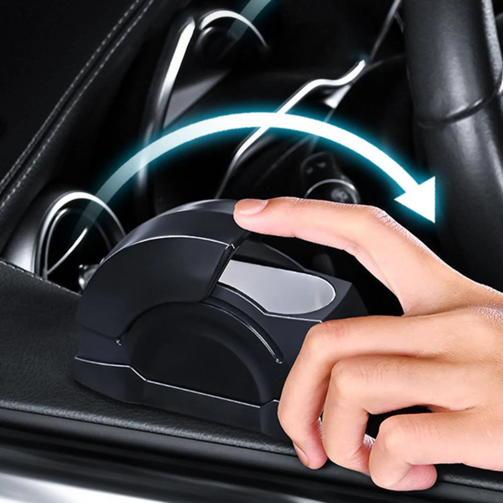 Windproof Car Ashtray With Blue LED Light - Image 4