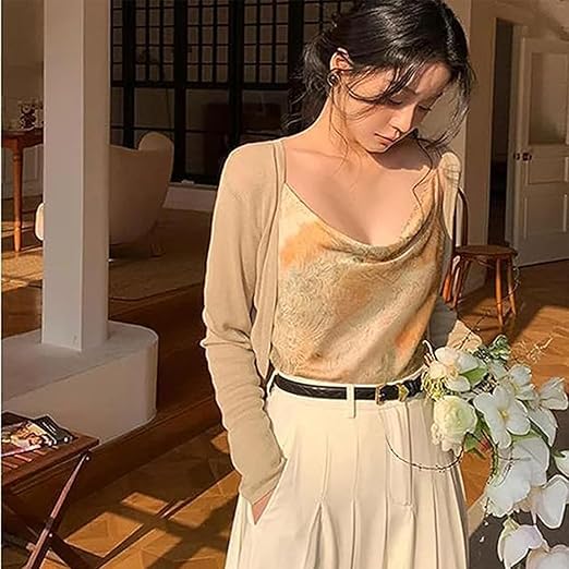 women's sunscreen ice silk knitted top - Image 2