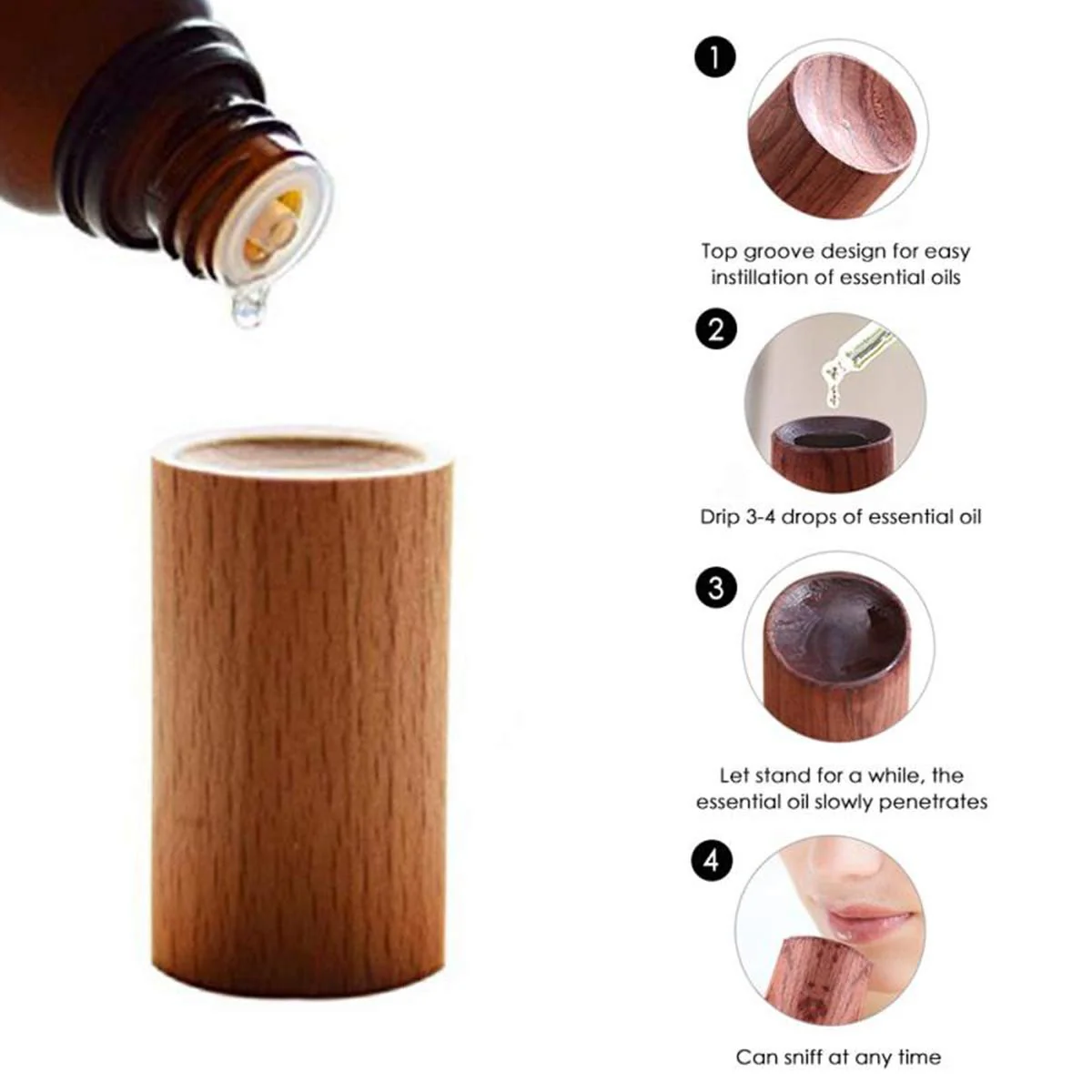 Wooden Essential Oil Diffuser ( 5PCS ) - Image 3